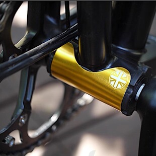 UnionJack 小布折叠自行车改装铝合金五通保护贴带3M背胶4.8g