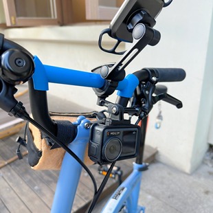 专用小布折叠车M把横杆车灯架手机支架码表横杆小布改装配件