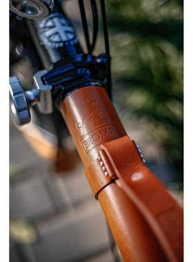 适用brompton小布折叠自行车配件装饰提车带 提手大梁保护套