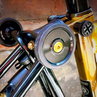 Unionjack 小布折叠自行车改装配件易行轮钛螺丝加硬平头原装升级