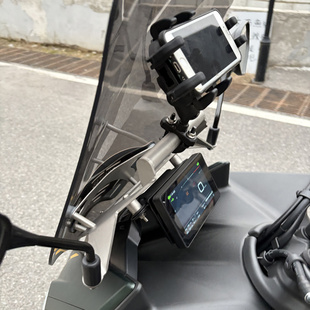 适用升仕150x前车头风挡玻璃后视镜前移支架拓展横杆专用改装配件