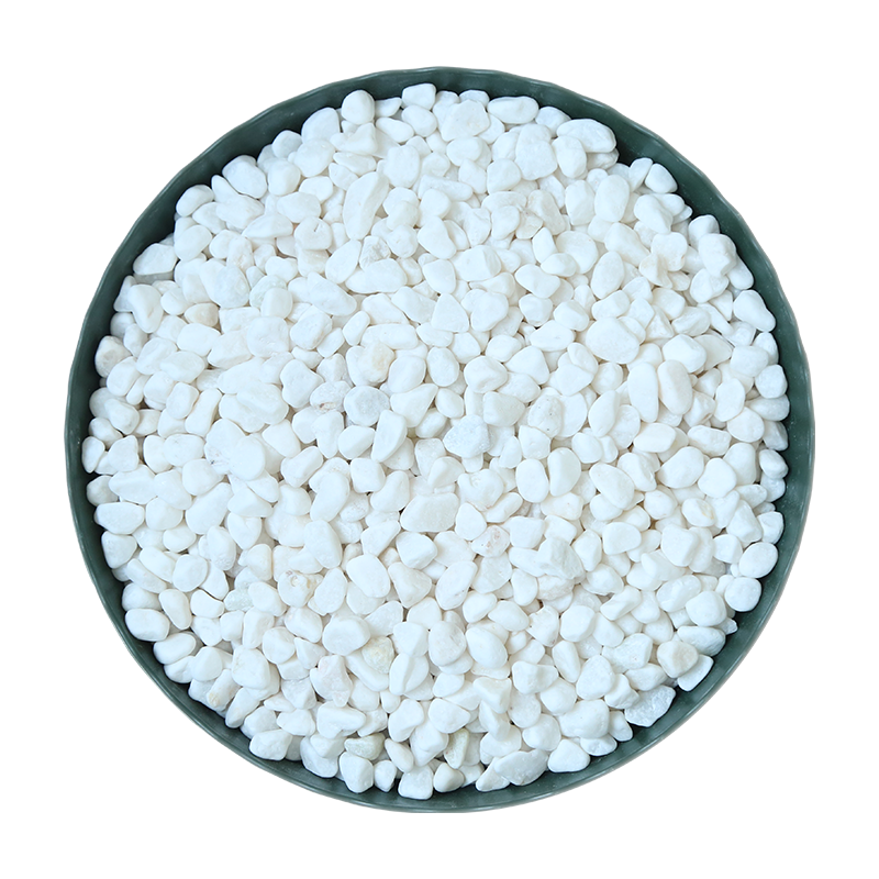 鹅卵石雨花石小白石子多肉铺面盆栽花盆庭院造景装饰白色石头盆景