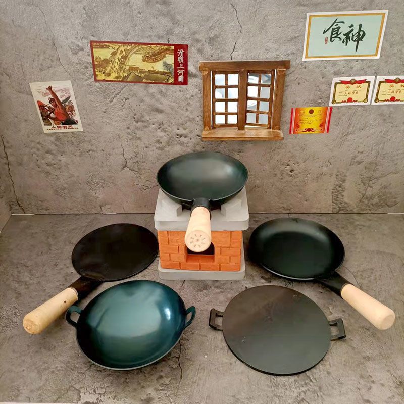 儿童专用炒菜锅玩具迷你厨房真煮全套可食用儿童做饭玩具过家家厨