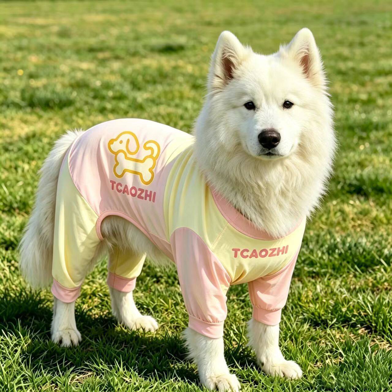 狗狗凉凉衣夏季冰感防晒透气四脚衣宠物防虫防掉毛衣服中大型犬