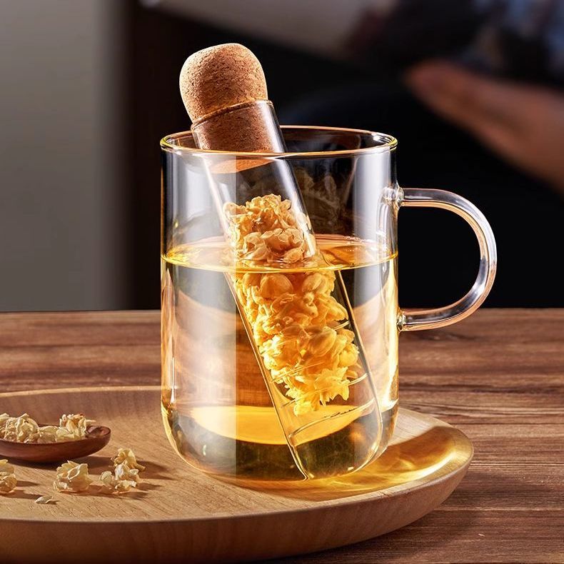 试管茶隔玻璃试管泡茶漏茶滤神器耐高温茶叶过滤网小茶仓球高档茶图片