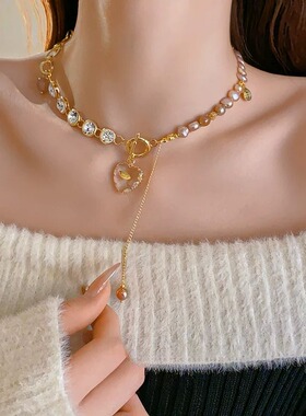 西太后Vintage中古风锁骨链女