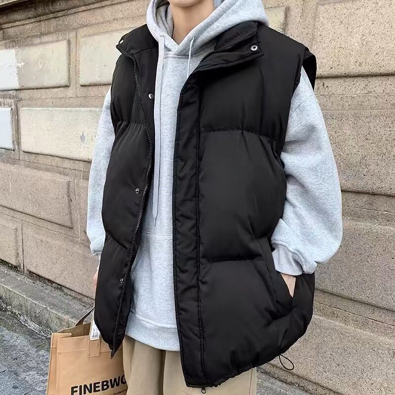 羽绒棉男士大码加厚保暖马甲