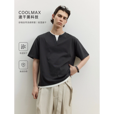 BCALM26SS【冰感假两件】速干