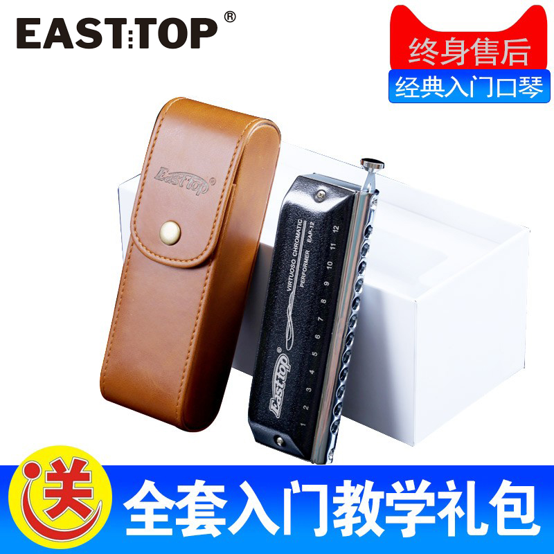 easttop东方鼎12孔半音阶口琴