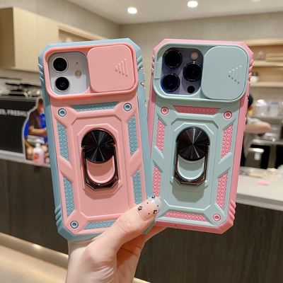 苹果手机壳推拉镜头滑盖带防尘塞