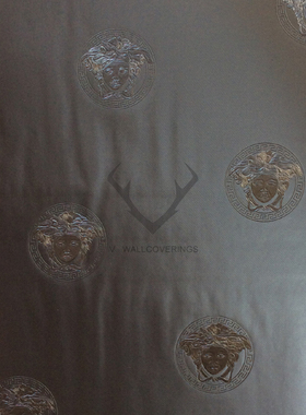 德国原装进口现代轻奢风美杜莎头像墙纸壁纸34862-1-2-3-4