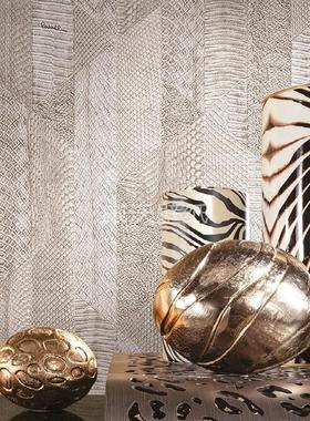 Roberto Cavalli蟒蛇皮纹肌理墙纸壁纸RC19065 19066 19067 19068