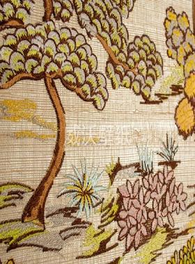 OSMANTHUS比利时ARTE剑麻刺绣日本花园壁画墙纸54500 54501 54502