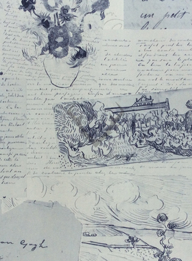 荷兰进口 BN梵高 复古 客厅背景墙纸壁纸17200 17201 17202 17203