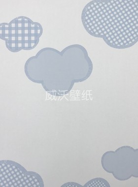 MONKI儿童卡通女孩云朵珊瑚墙纸壁纸MK62091 MK62092 62093 62211