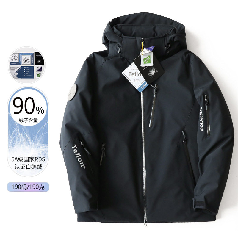 800蓬白鹅绒极寒冬季男士鹅绒服