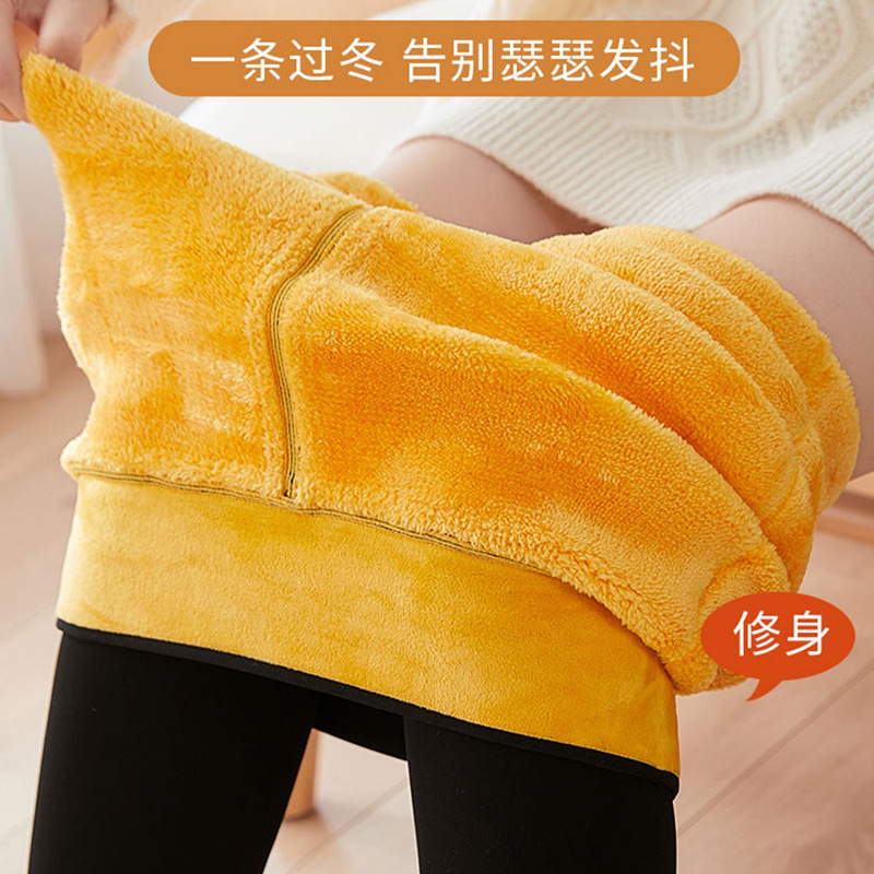 女士加厚打底裤超厚高腰棉裤