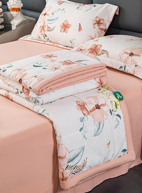 加大水洗棉夏被空调被夏凉被220x240cm/2.2x2.4米M薄被子双人被芯