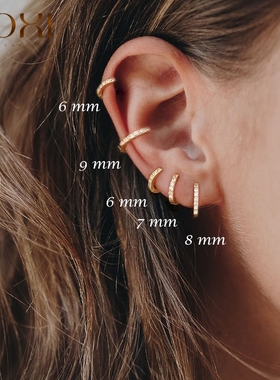 2024 925 Sterling Silver Earrings For Women/Men Small Hoop