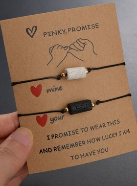 New DIY Charm Bracelet For Friendship Couples 2pcs/set