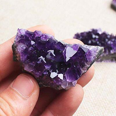 1pcs 40-60g Natural Amethyst Crystal Quartz Drusy Geode Clu