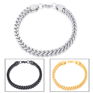 22cm Bracelets For Women Men 585 Rose Gold Curb Snail Foxta