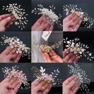 Accessories Hair Crystal Peals Wedding New Combs Bridal