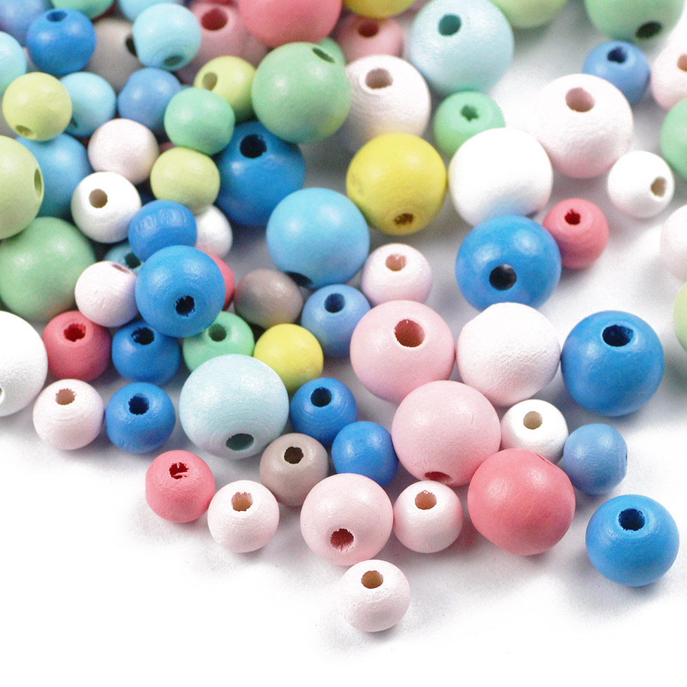 lotus wood beads 100pcs wooden beads color 16mm round ball