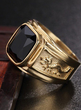 2021 New Golden Dragon Gold Color Man AAA Wedding Ring