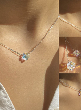 Lost Lady New Fashion Heart Shaped Flower Colored Zircon