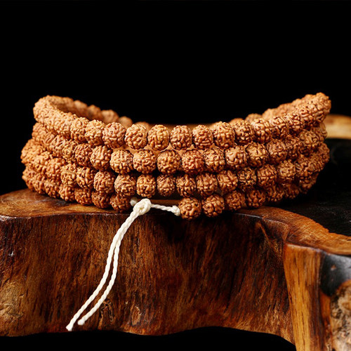 108Pcs Vajra Bodhi Rudraksha Beads 5/7/9mm Meditation Mala