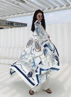 防晒沙滩巾百搭夏季丝巾