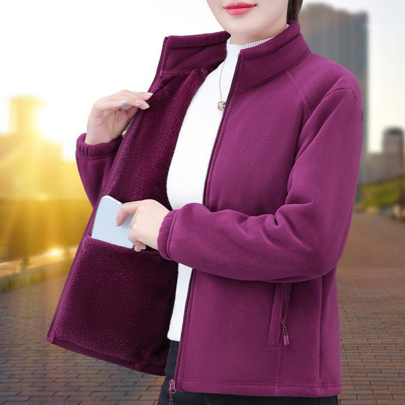 摇粒绒外套女士冬季2026新款