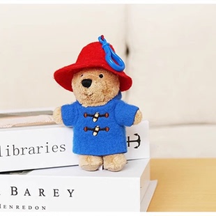 美国复刻Paddington正版帕丁顿熊公仔玩偶钥匙扣毛绒书包挂件挂饰