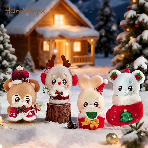 ABFUN玩偶娃娃Handspupu毛绒挂件小兔玩具狗狗公仔女生圣诞礼物