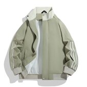 潮牌痞帅翻领立领棒球服宽松休闲夹克男女款 新款 上衣美 新天盛