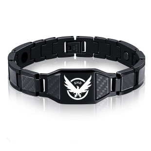 全境封锁2 The Division Agent Watc 潮男抗疲劳钛钢磁石手链刻字