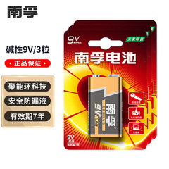 南孚碱性9V电池方形叠层方块九伏万用表测电表烟雾报警器无线话筒