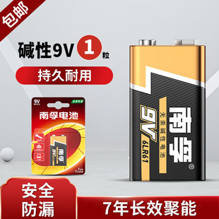 南孚碱性9V电池方形叠层方块九伏万用表测电表烟雾报警器无线话筒