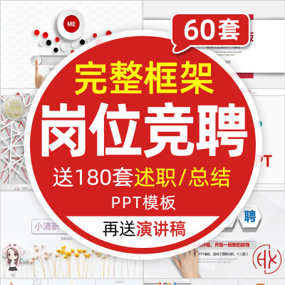企业岗位竞聘PPT模板 工作应聘护士长演讲稿汇报述职报告职业规划