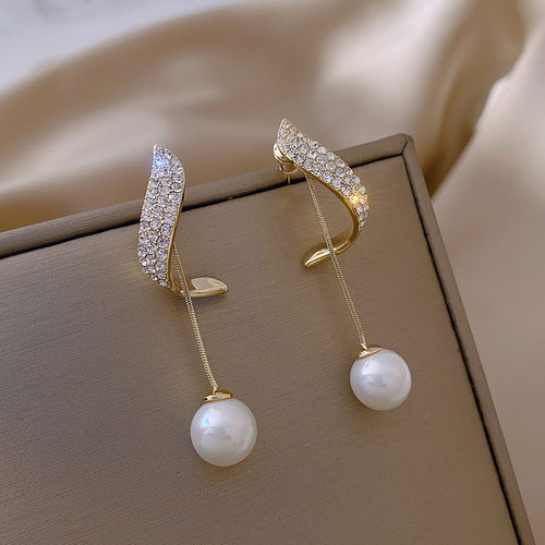 2023 New Classic Elegant Imitation Pearl Dangle Earrings