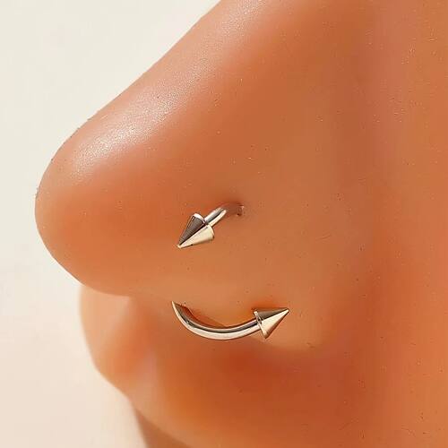 1pc Stainless Steel Tip Cone Ball S-shaped Metal