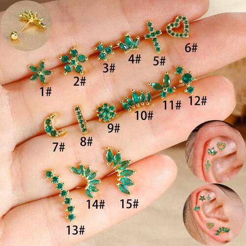 1pc Small Exquisite Stainless Steel Ear Stud Piercing