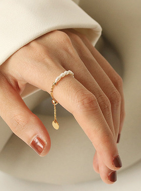 2023 New Arrival French Retro Elegant Simulated-pearl Chain