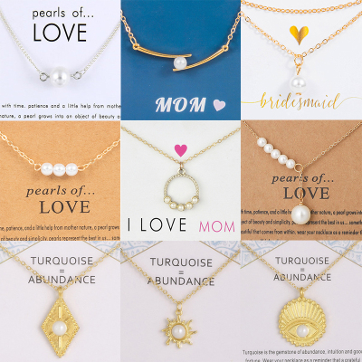 New Trendy Alloy Cute Elegant Wish Luck Pearls of Love Siste