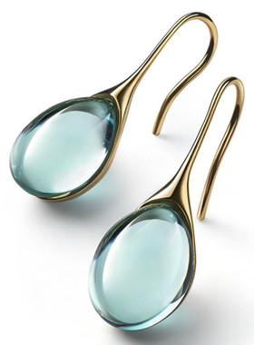 Luxury Drop Pendant Earrings for Women Crystal Jewelry