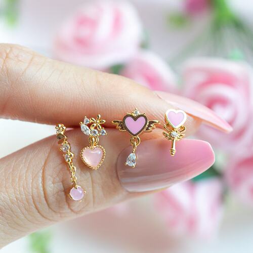 1Pcs Stainless Steel Tragus Piercing Stud Earring Cute