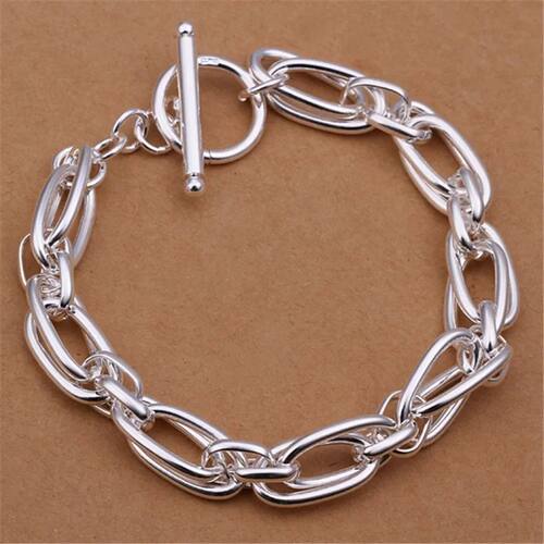 Wholesale for Men Women Chain Silver Color Bracelets Noble