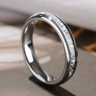 4/6/8 MM Stainless Steel Wedding Ring Silver Color Polished