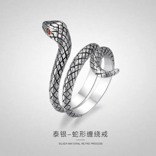 Creative Personality Snake New Fashion Sterling Silver